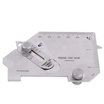 Image of Inch and Metric Bridge Cam Gauge Gage Test Ulnar Welding Inspection Type MG 8B with Slot