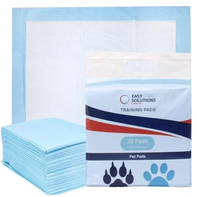 Image of 20 x Easy Care Solutions Dog &amp; Puppy Trainng Pads 60 cm Super Absorbent Large Pet Leak Proof Heavy Duty Training Pad 1 Pack of