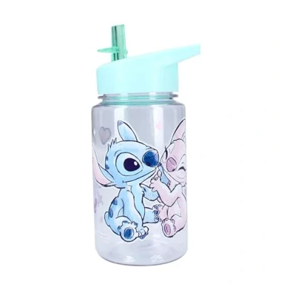 Image of Vadobag Stitch and Angel 450 ml Plastic Bottle for Disney Lilo Drinks