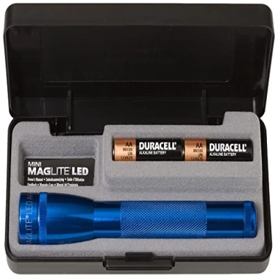 Image of Maglite Men&#039;s AA LED Presentation Box Flashlight Blue