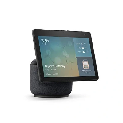Image of Certified Refurbished Echo Show 10 (3rd generation, 2020 release) HD smart display with motion and Alexa, Charcoal Fabric