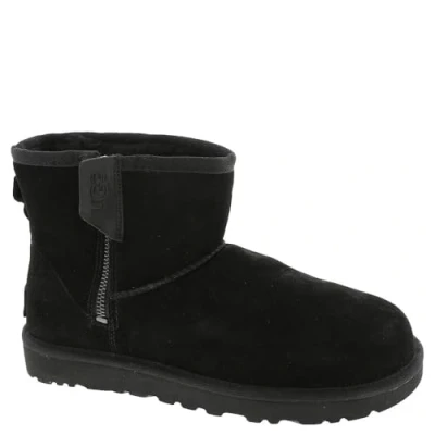 Image of UGG Classic MINI Bailey ZIP ankle boots, Women&#039;s, Size: 3, Black Suede