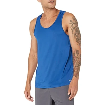 Image of Amazon Essentials Men&#039;s Tech Stretch Tank Top, Bright Blue, M