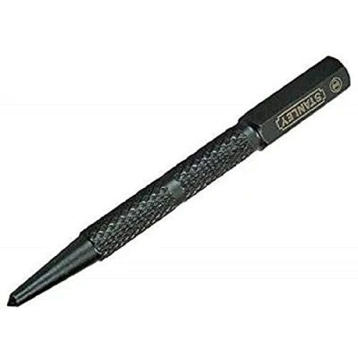 Image of STANLEY SQUARE HEAD CENTRE PUNCH 3.2MM 0 58 120, Black, Grey