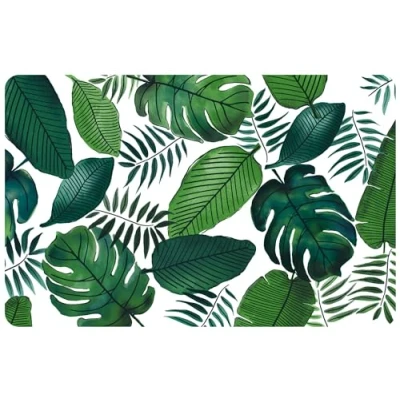 Image of d c fix Rio Placemat Place Mat Table Kitchen Dining Room Living Decoration 100% Polypropylene Food Safe Wipe Clean Java 44 cm x 29