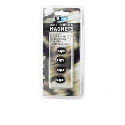 Image of Ultimate Performance Race Number Magnets Lightweight Simple Secure Attachment for Numbers No More Pins Running Competing Marathon Endurance Events Black