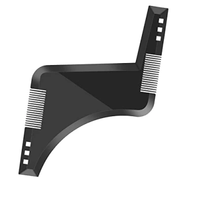 Image of Accessotech Beard Styling Shaping Template Comb Barber Tool Symmetry Line Up Trimming Guide