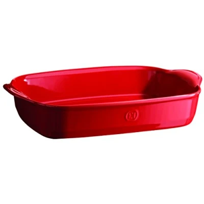 Image of Emile Henry Burgundy Ultime Rectangular Baking Dish 42.5cm x 28cm