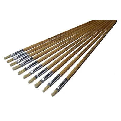 Image of Major Brushes Hog Bristle Filbert Size 2 Pack of 10
