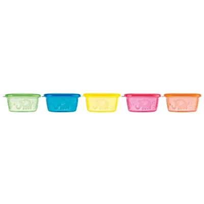 Image of Nuby Snacks Bowl 300ml Multicolor (Pack of 6)