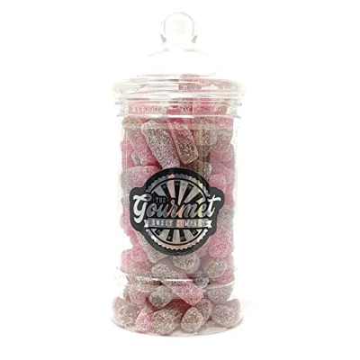 Image of Fizzy Cherry Cola Bottles Victorian Gift Jar by The Gourmet Sweet Company