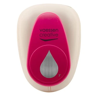 Image of Vaessen Creative Craft Paper Punch Drop 7,6 x 5 cm Circle Cutter for Crafting and Card Making
