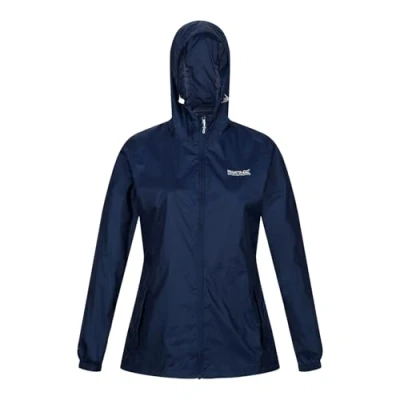 Image of Regatta Womens Pack It III Waterproof Packaway Jacket Navy 14