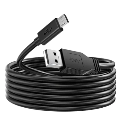 Image of USB PS4 Controller Charger,Fast Charging Cable for Playstation Wireless /PS4 Pro Slim/Xbox One//Dual Shock 4 Controller/Fire HD/Camera/TV Stick Charger (black 3.3ft/1m)