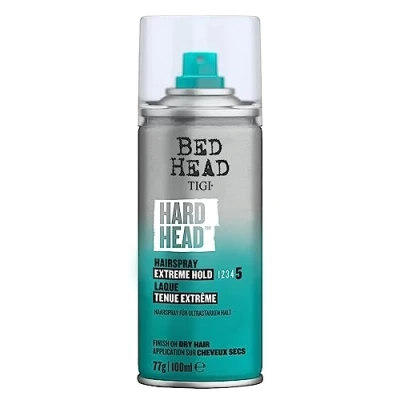 Image of Bed Head by TIGI Hard Hairspray Extra Strong Hold Travel Size 100 ml