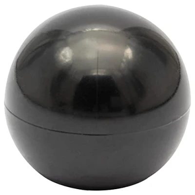 Image of WAGNER Doorstop Golf Ball Ø 32 x 29 mm, Design Buffer Made of high Class Synthetic, Black, to be Screwed on Floors, mounting Material Included 15504511