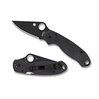 Image of Spyderco C223GPBK Para 3 Plain black/G 10