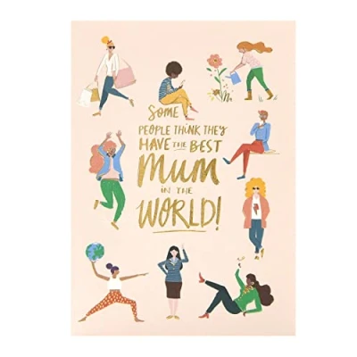 Image of UK Greetings Mother&#039;s Day Card With Envelope Lovely Illustration Design,140x195mm