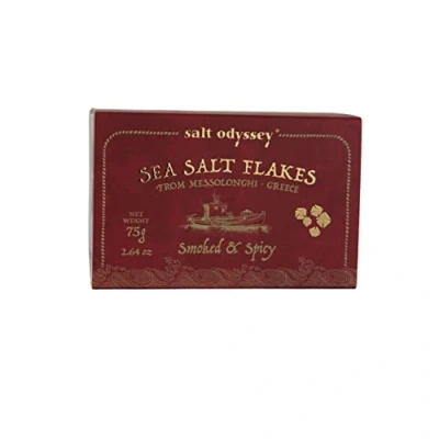 Image of Salt Odyssey Sea Flakes with Red Paprika, 75 g, Pack of 3