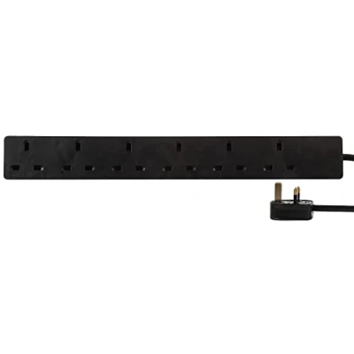 Image of PRO ELEC PELB1423 6 Gang Extension Lead, 20m, Black