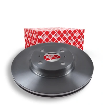 Image of 435120D080, 435120D100, 4351252130 Brake disc FEBI BILSTEIN 108645 Front Axle 275mm 22mm 4 Hole 100mm internally vented Coated