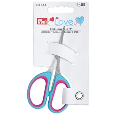 Image of Prym Embroidery Scissors, Blue, Pink, Silver, One Size