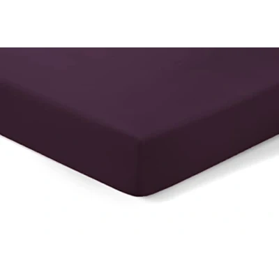 Image of Amigozone Extra Deep 16&quot;(40cm) Non Iron Percale Pollycotton Fitted Sheets (Single, Plum)