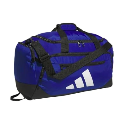 Image of Adidas Defender 5.0 Duffel Bag, Durable Travel Gym Sports Bag for Men and women, Team Royal Blue, Medium (59L), Women