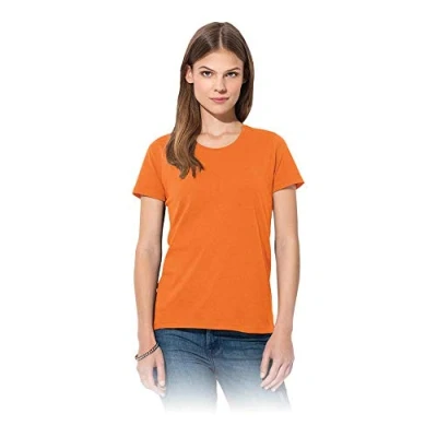Image of Stedman Apparel Women&#039;s Classic T/ST2600 Regular Fit Short Sleeve T Shirt, Orange, Size 10 (Manufacturer Size:Small)