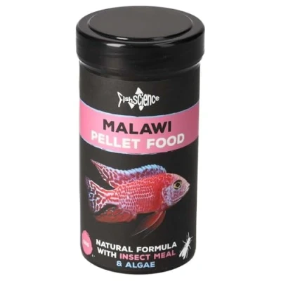 Image of FishScience Malawi Pellets Complete Tropical Fish Food (115g) Cichlid