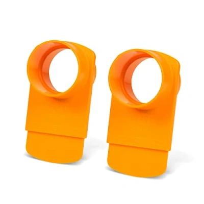 Image of POWERTEC 70294 P2 2 1/2&quot; Integrated Blast Gate Clog Resistant, Anti Gap Tapered ABS Plastic Fitting for Dust Collection Systems Pack