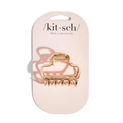 Image of Kitsch Metal Medium Open Shape Puffy Claw Clip 1pc Gold
