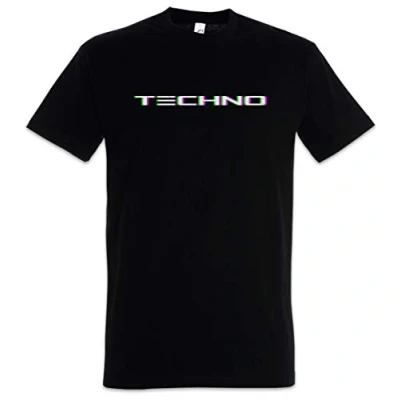 Image of Urban Backwoods Techno Glitch Men T Shirt Black Size 3XL