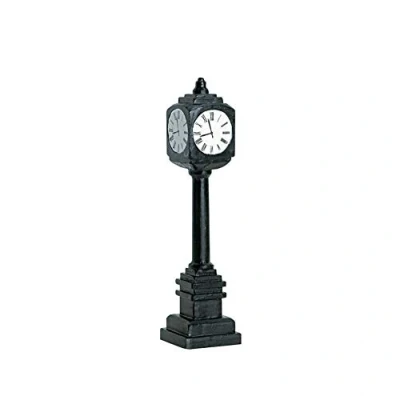 Image of Lemax Christmas Village Accessory: Street Clock, Polyresin
