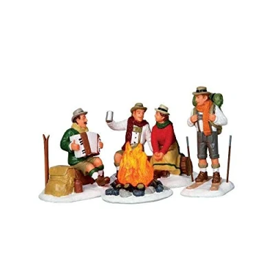 Image of Lemax Christmas Alpine Ski Party (14356) Set of 4