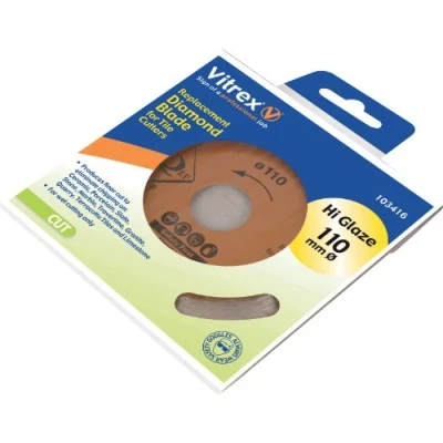 Image of Advanced Vitrex Diamond Hi Glaze Blade 110mm for Tile Cutters [Pack of 1]