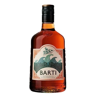 Image of Barti Spiced Rum (70cl), Small Batch Caribbean Infused with Pembrokeshire Seaweed, Vegan friendly, 35% ABV