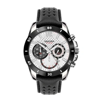 Image of Sekonda Unisex Adult Analog Japanese Quartz Watch with Leather Strap 30191