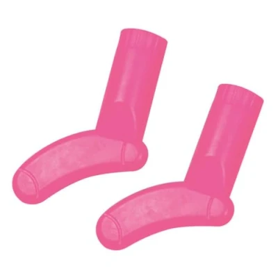Image of Pony Point protectors sock shaped plastic large pink 1x2pcs