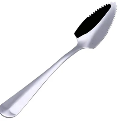 Image of Serrated Edge Fruit Spoon Stainless Steel Household Jagged Multi Purpose Grapefruit Dessert Scraping