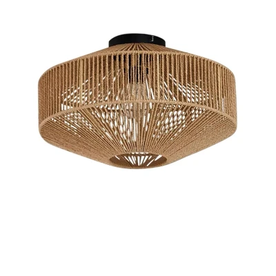 Image of Lindby Sorino ceiling light, paper, iron, Ø 40 cm