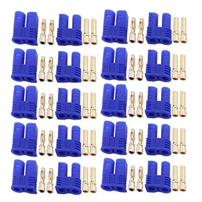 Image of 10pairs Male Female EC2 Connector 2.0mm Gold Bullet Banana Plug for RC ESC Lipo Battery Electric Motor