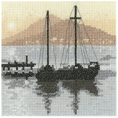 Image of Heritage Crafts Bay View Counted Cross Stitch Kit