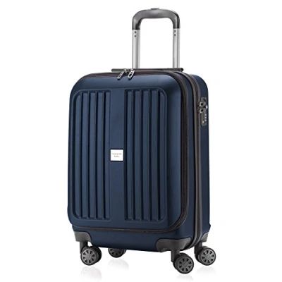 Image of HAUPTSTADTKOFFER X Berg Luggage Suitcase Hardside Spinner Trolley 4 Wheel Expandable, TSA, 65 cm, Darkblue mat