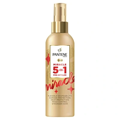 Image of Pantene Heat Protection Spray, Leave In Conditioner, 5 1, 200ml, Styling Hairspray, Primer, Shaping, Protecting and Nourishing Hair Treatment
