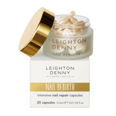 Image of LEIGHTON DENNY Nail Rebirth Intensive Repair Capsules Treatment for Dry, Damaged Nails Vegan 1 x Pack of 20, One Size