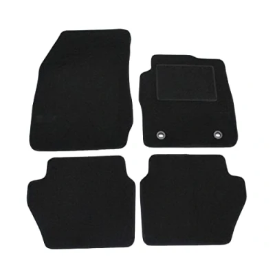 Image of Tailored Black floor Car Mats for Fiesta mk6 2008 2017 4pcs