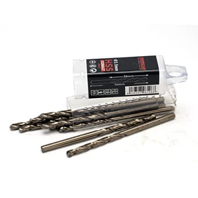 Image of Ferrcan HSS Metal Drill Bits DIN338 M35 Cobalt 3 7mm (Pack of 10) (3.5mm)