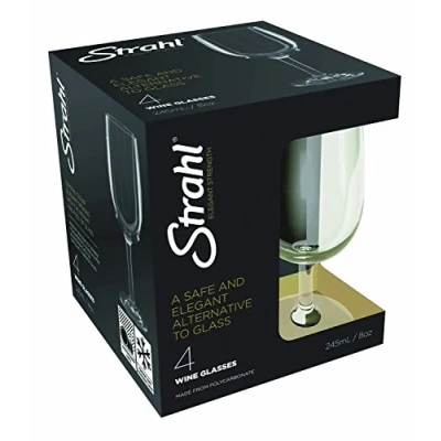 Image of Dualit 406801 Wine Glass Retail Pack, Polycarbonate, Clear