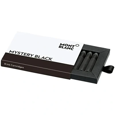 Image of Montblanc INK CART MYSTERY BLACK 1PACK=8CART PF BRAND